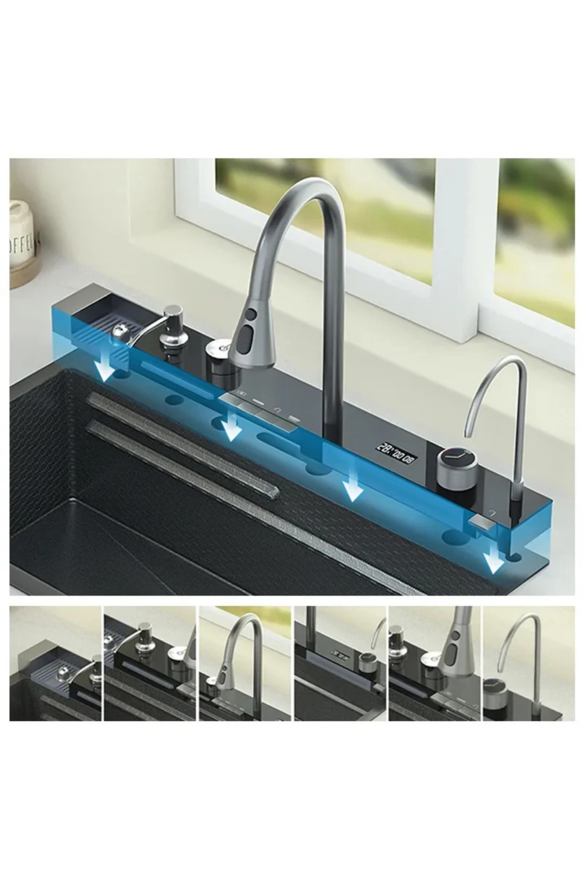 Elektronik 9 Fonksiyonlu Lüx Akıllı Eviye Seti