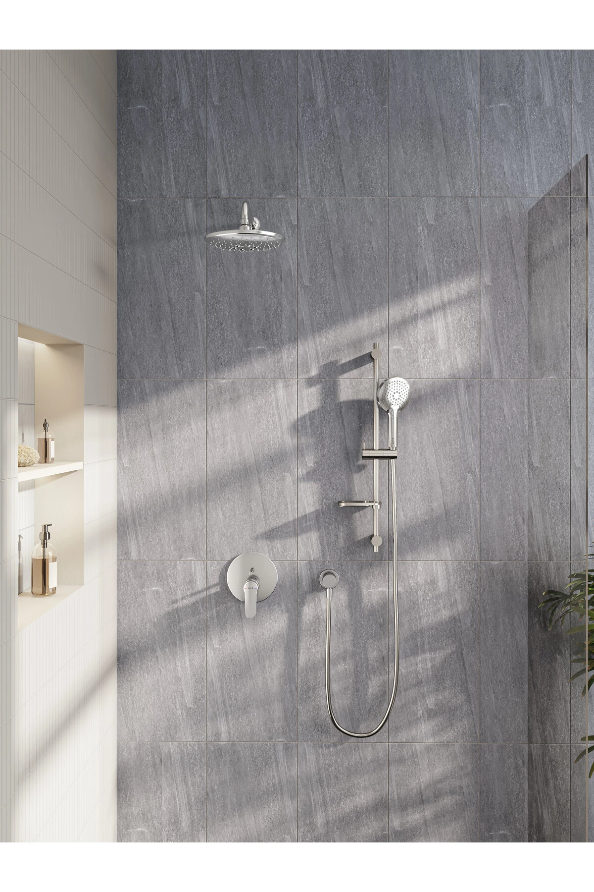 Artema Root Round A42830 Ankastre Banyo Bataryası, Krom