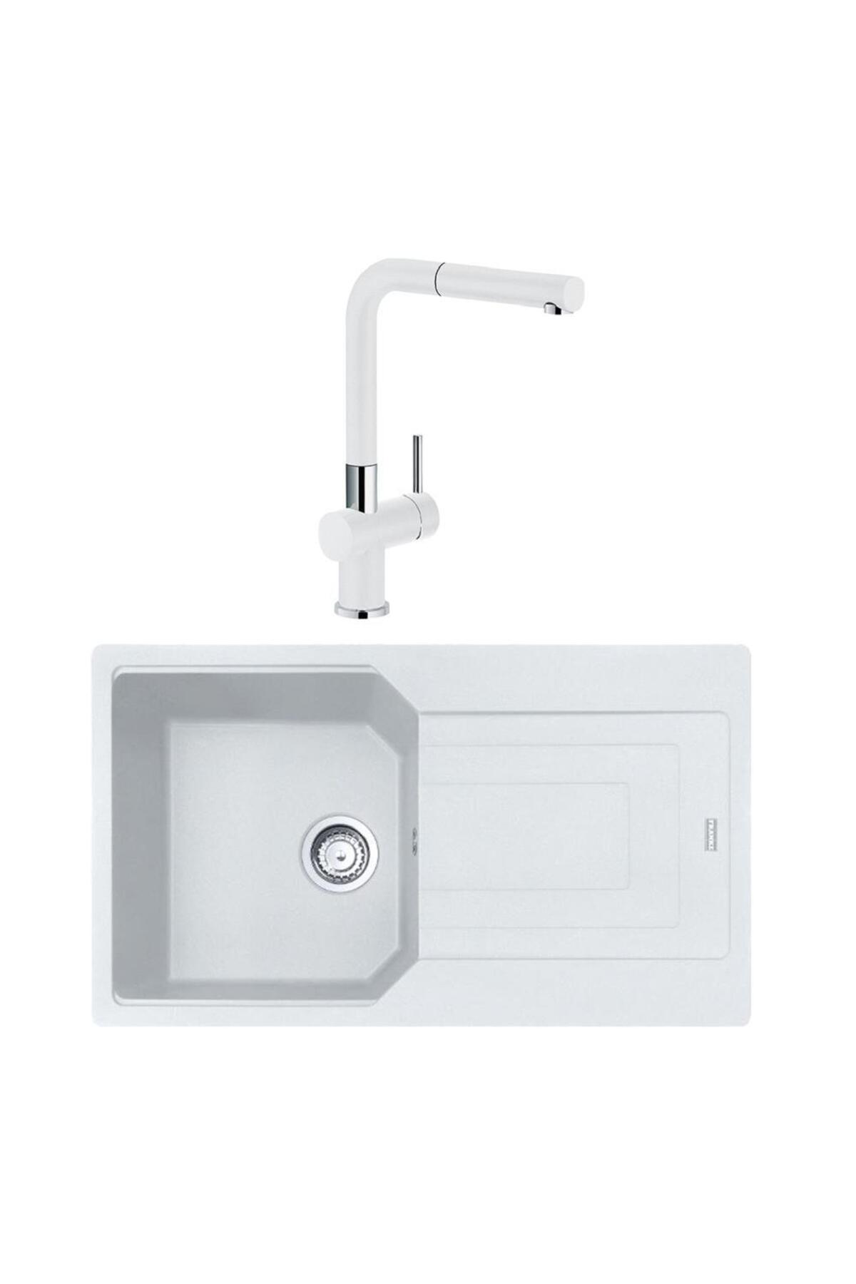 Fragranıt Evye Urban Ubg 611-86 Bianco Tekgözlü Active Plus Doccia Bianco Evye Armatür