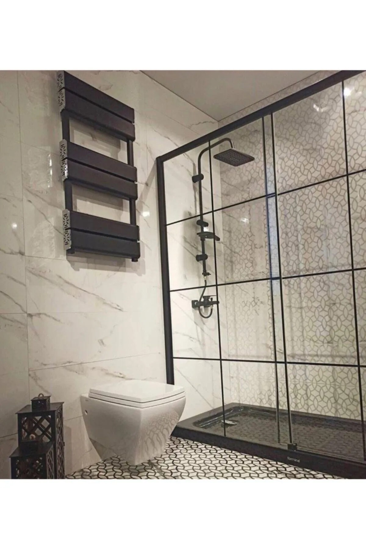 Makedonya Yeni Nesil Siyah Robot Tepe Yağmurlama Kocvizyon Duş Seti Duş Başlığı Duş Hortum