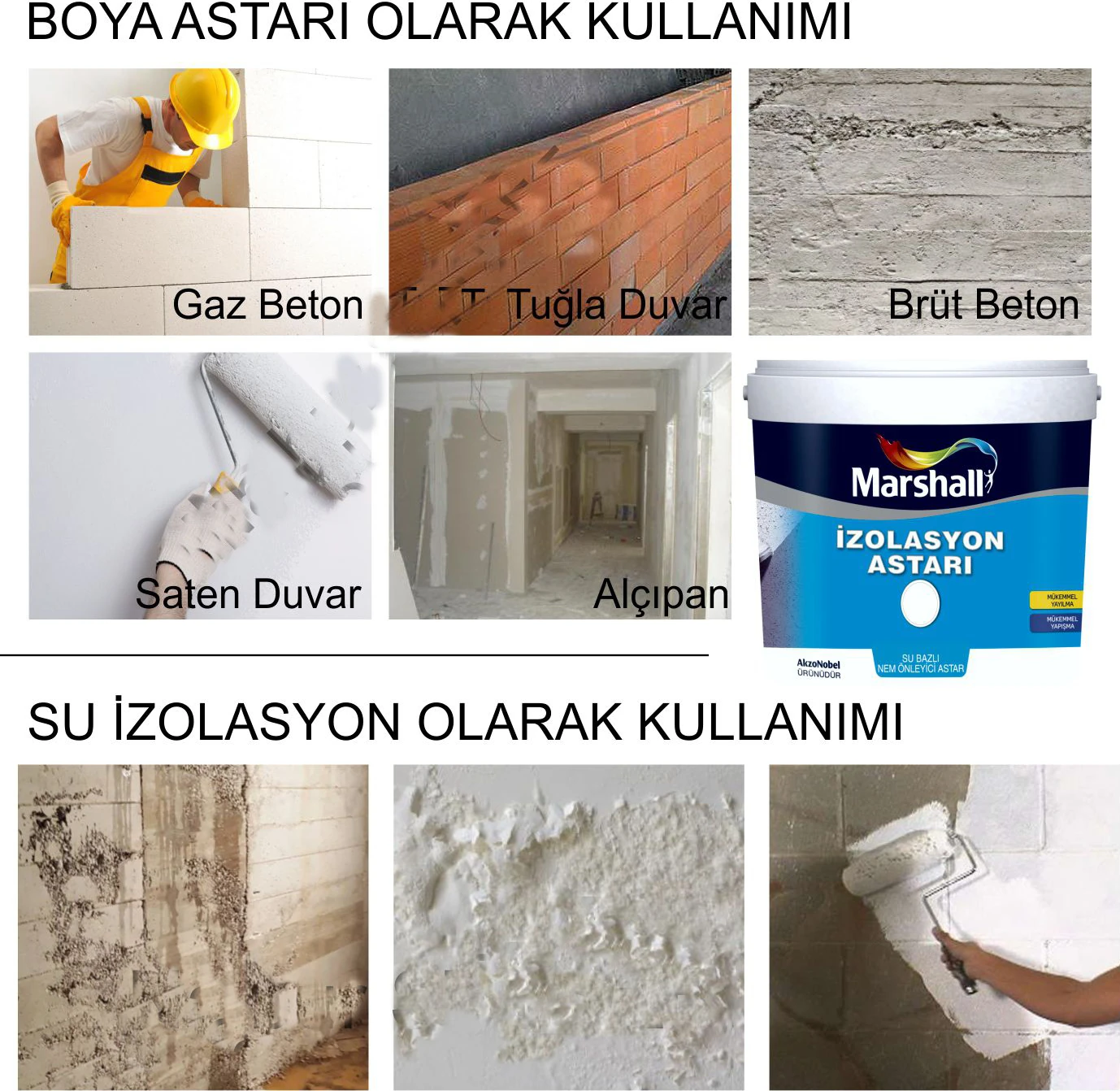 İzolasyon Astarı Sutut Su Yalıtım Malzeme 0,75 lt