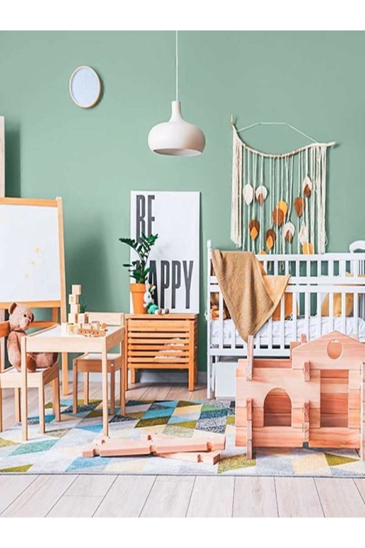 Tek Duvar Boyama Seti Çağla