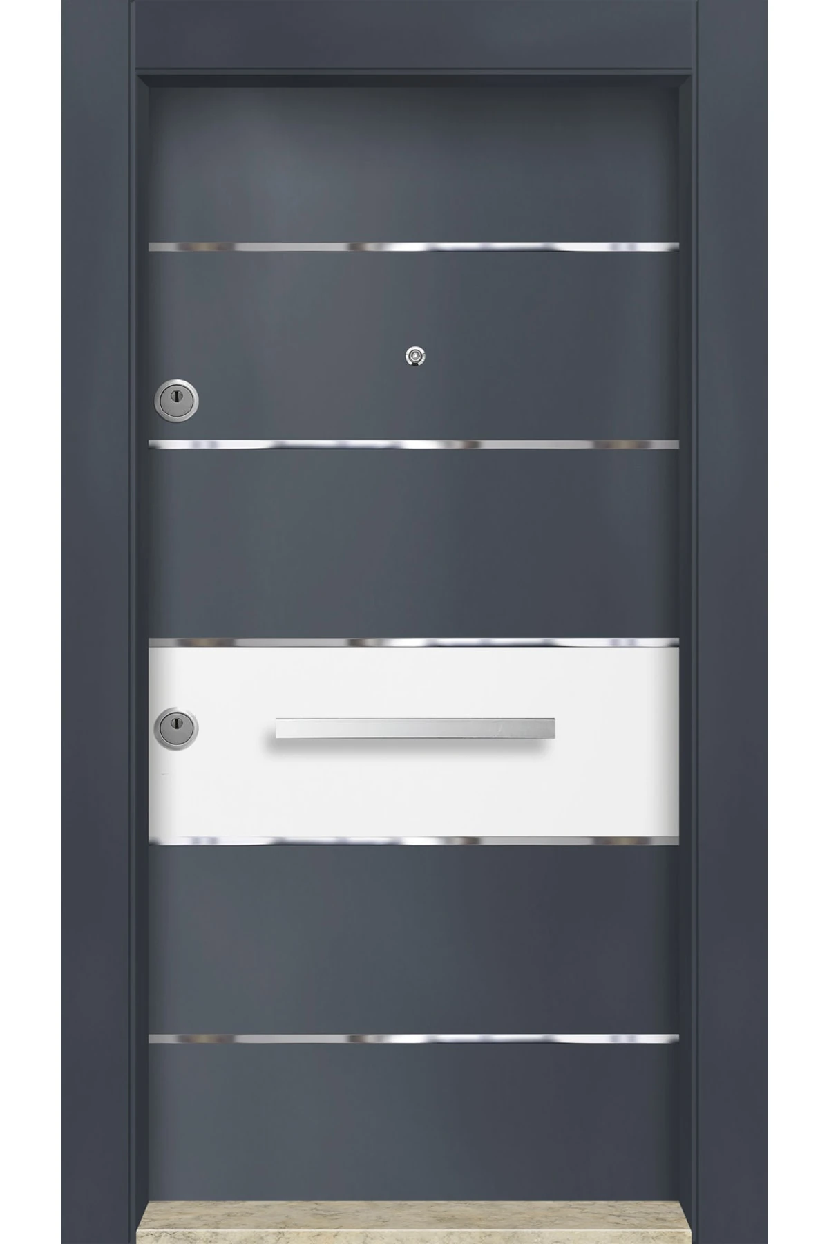 Dış Iklim Kapısı, Yağmura Güneşe Dayanıklı Çelik Kapı, Mn-6011 Sağ