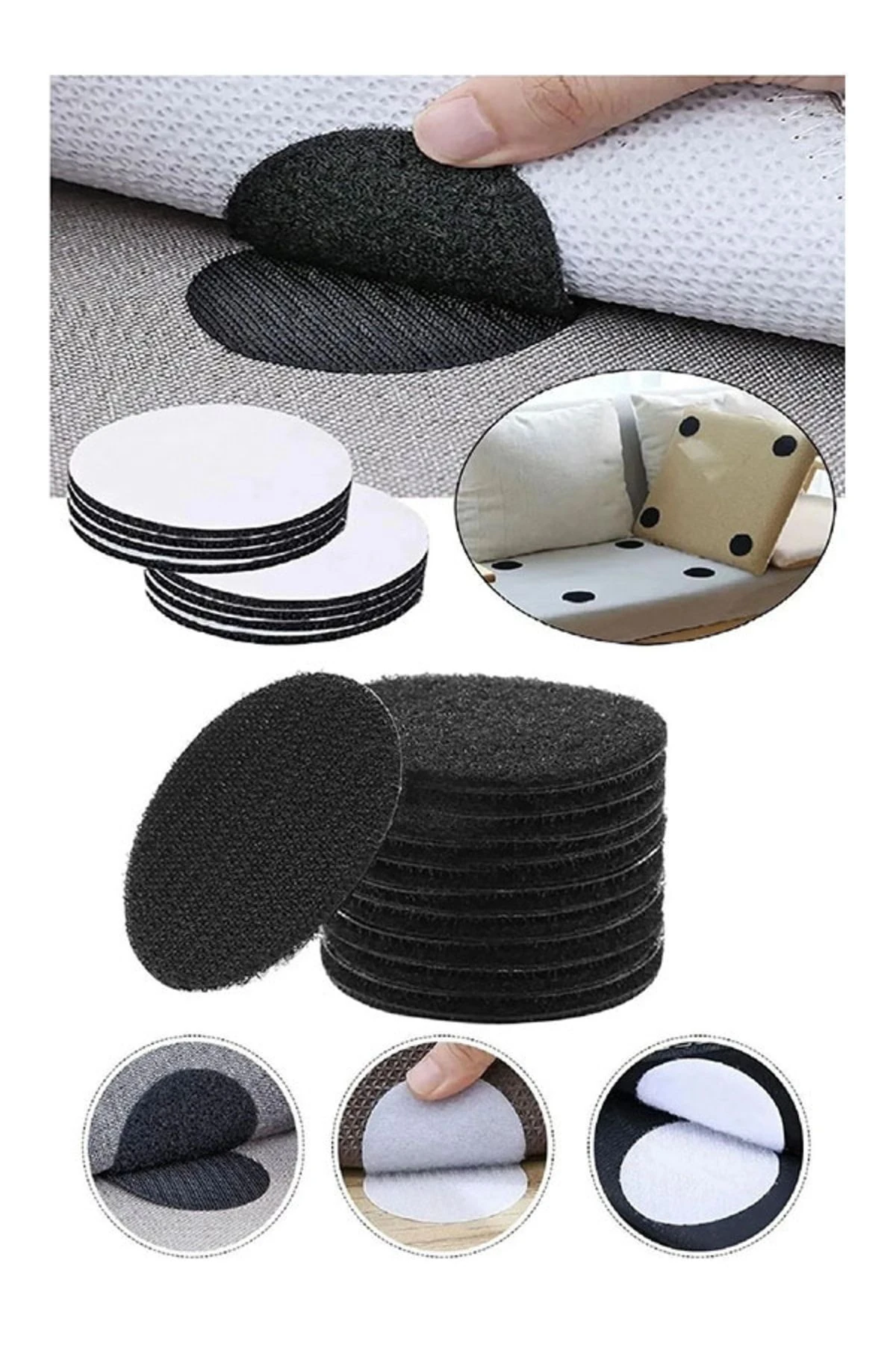 Oto Araç Paspas Halı Kilim Minder Nevresim Örtü Kaydırmaz Cırt Bant Seti Yapışkanlı Halı Kaydırmaz