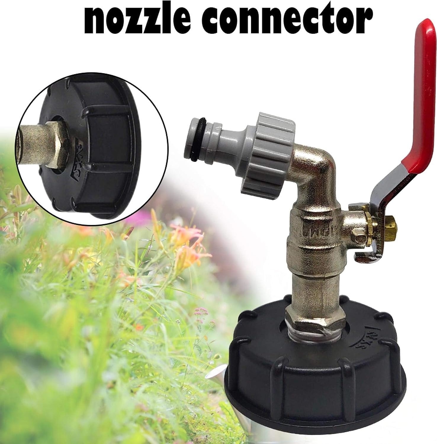 Ibc Tankı Adaptörü S60x6 Pirinç Musluk Vanası Boru Bağlantıları Yağmur Suyu Biçerdöverleri Için Ton Namlu Bağlantı Adaptörü Bağlantı Çıkış Bağlantısı (Yurt Dışından)