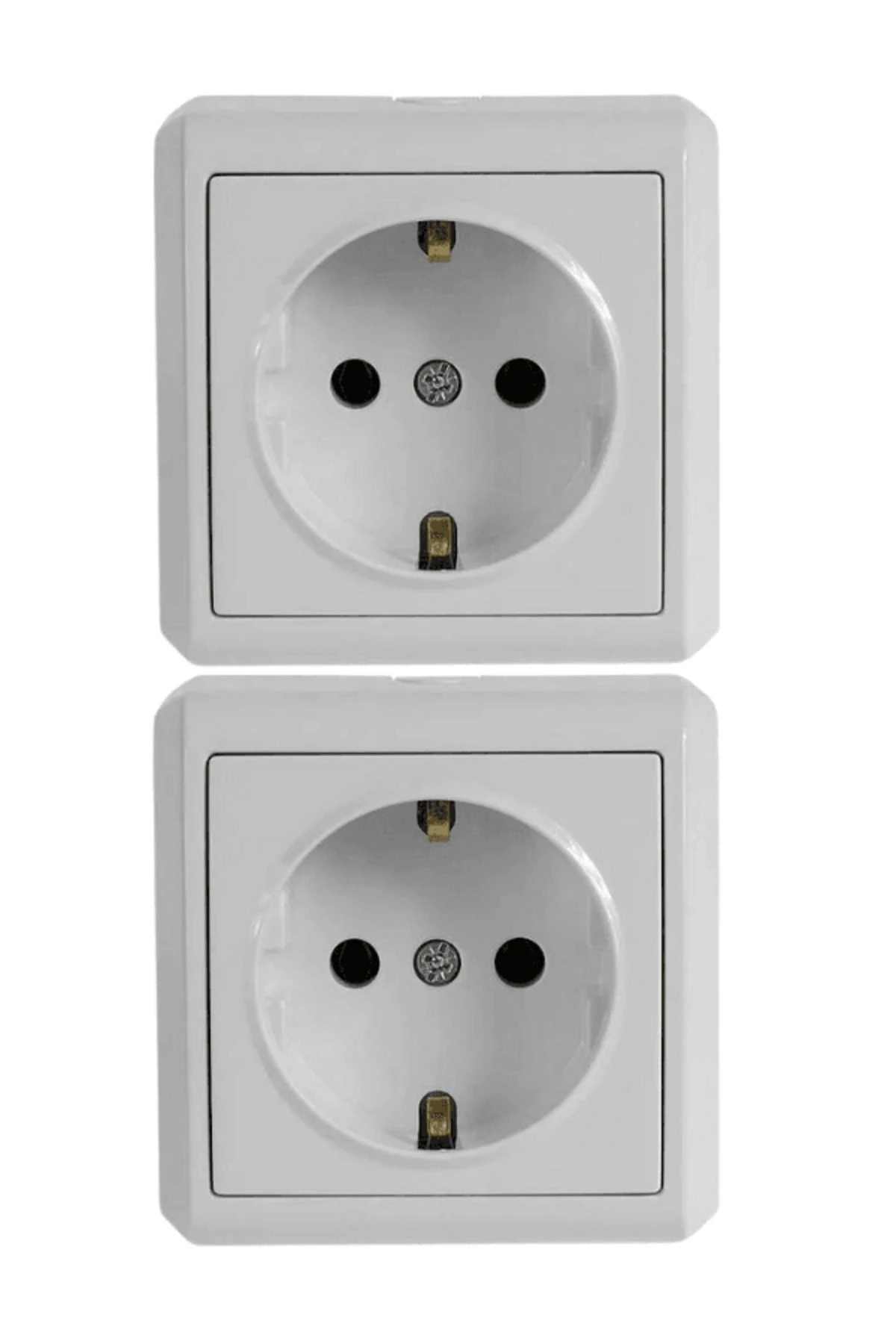 Viko Vera Sıva Üstü Topraklı Priz Beyaz (Çerçeveli) 90681008 (2 Adet)