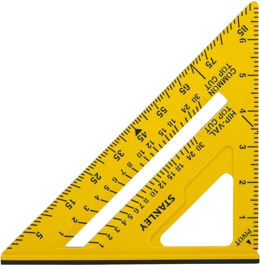 STHT46010 Çift Renkli Abs Plastik Inç Ölçülü Gönye 7"