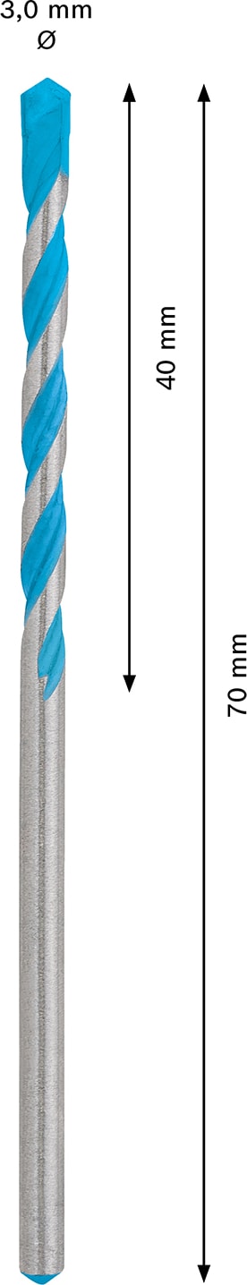 BOSCH Expert Cyl-9 Multiconstruction Delme Ucu 3 x 40 x 70 mm