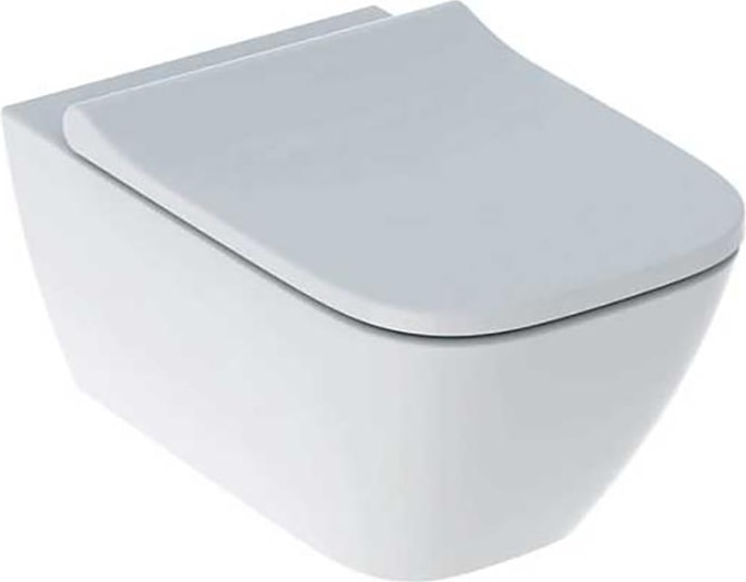 GEBERİT Smyle Square Rimfree Asma Klozet +  Klozet Kapağı