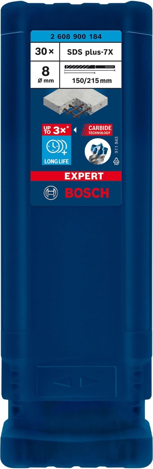 BOSCH Expert 8X215 mm 30’lu Yeni Sds Plus-7x Matkap Ucu 2608900184