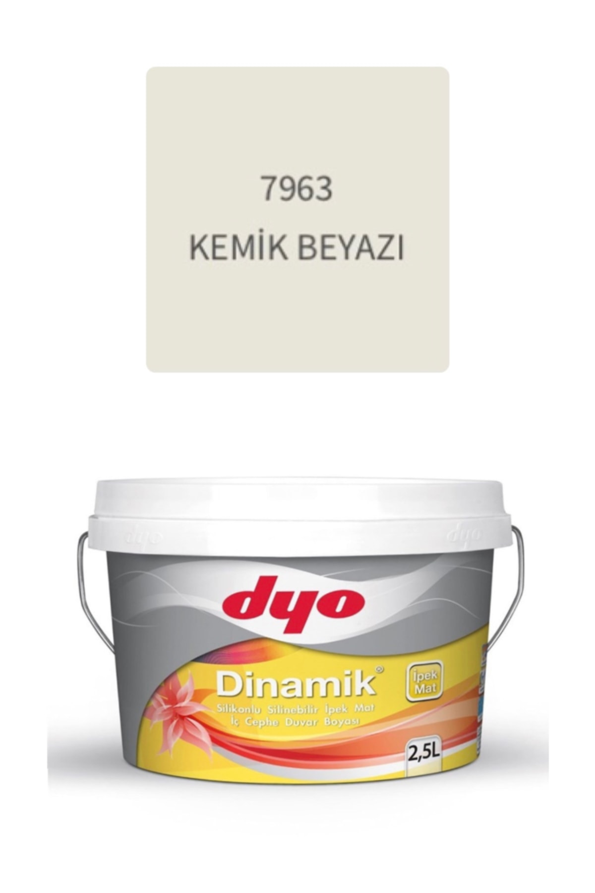 Dinamik Silikonlu Silinebilir Ipek Mat Iç Cephe Duvar Boyası 2.5 Lt