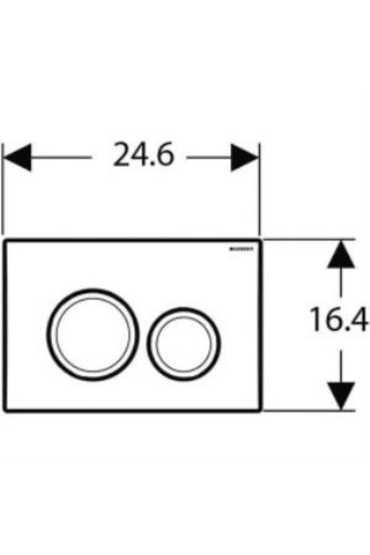 Delta20 115.127.46.1 Kumanda Paneli Çift Basmalı, Mat Krom
