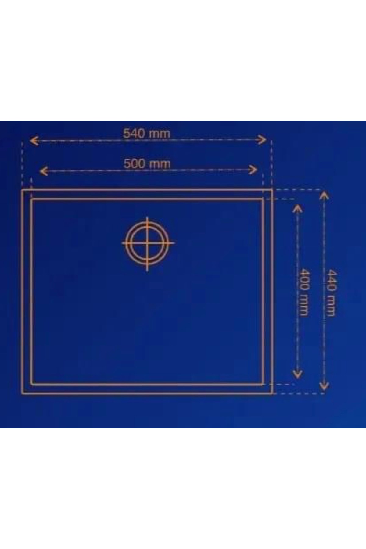 Mutfak Evyesi Granit Gri 44x54 Cm