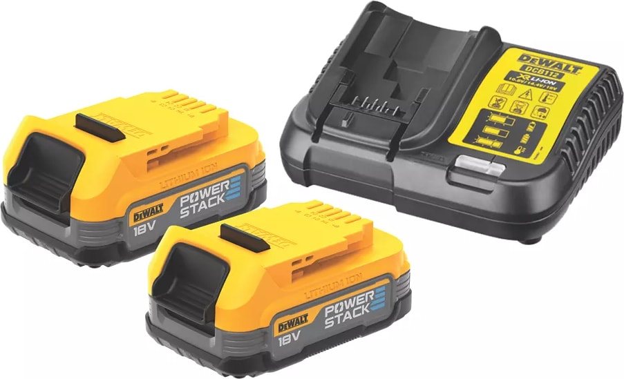 DEWALT DCF850E2T 18V 1.7AH Li-Ion Power Stack Kömürsüz Çift Akülü Darbeli Tornavida