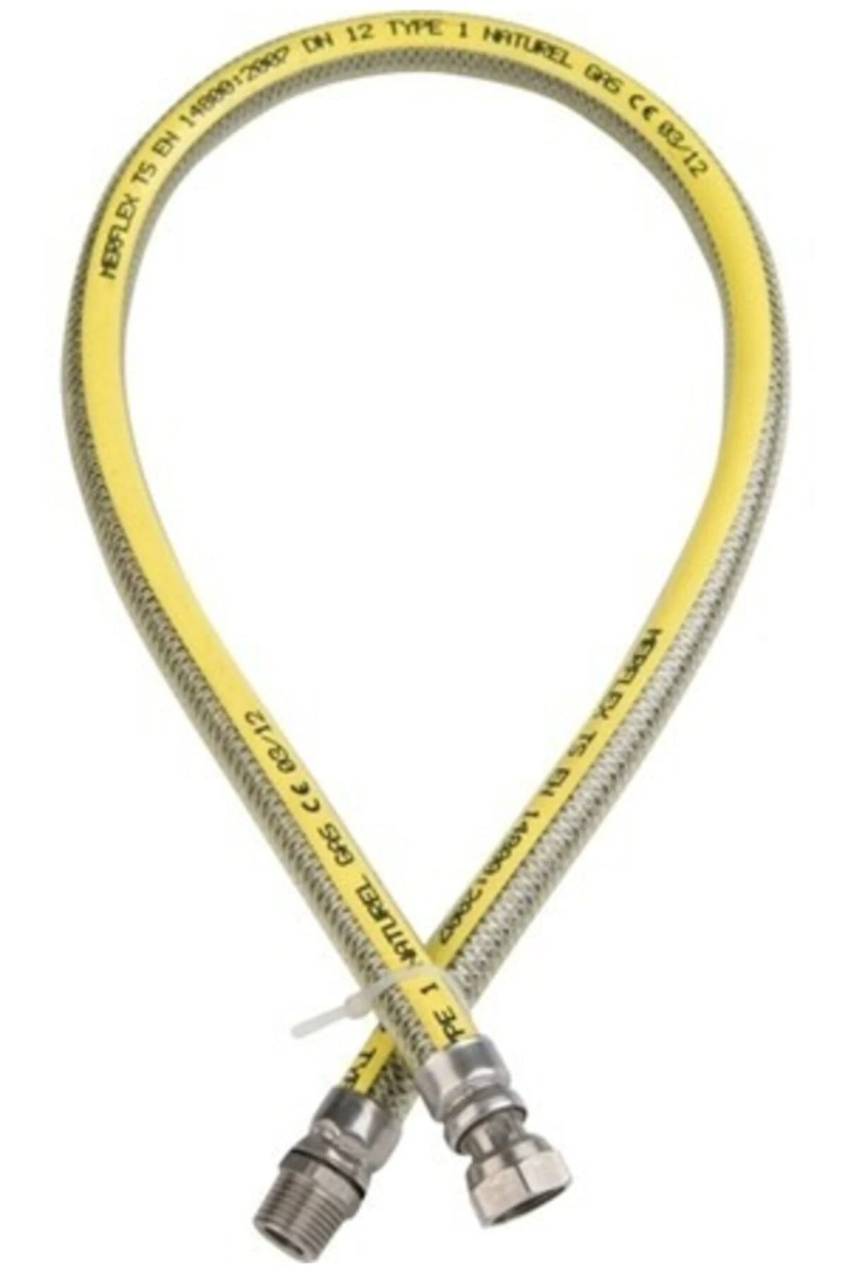 Doğalgaz Ocak Baglantı Fleks Hortumu 125 Cm Gaz Hortumu