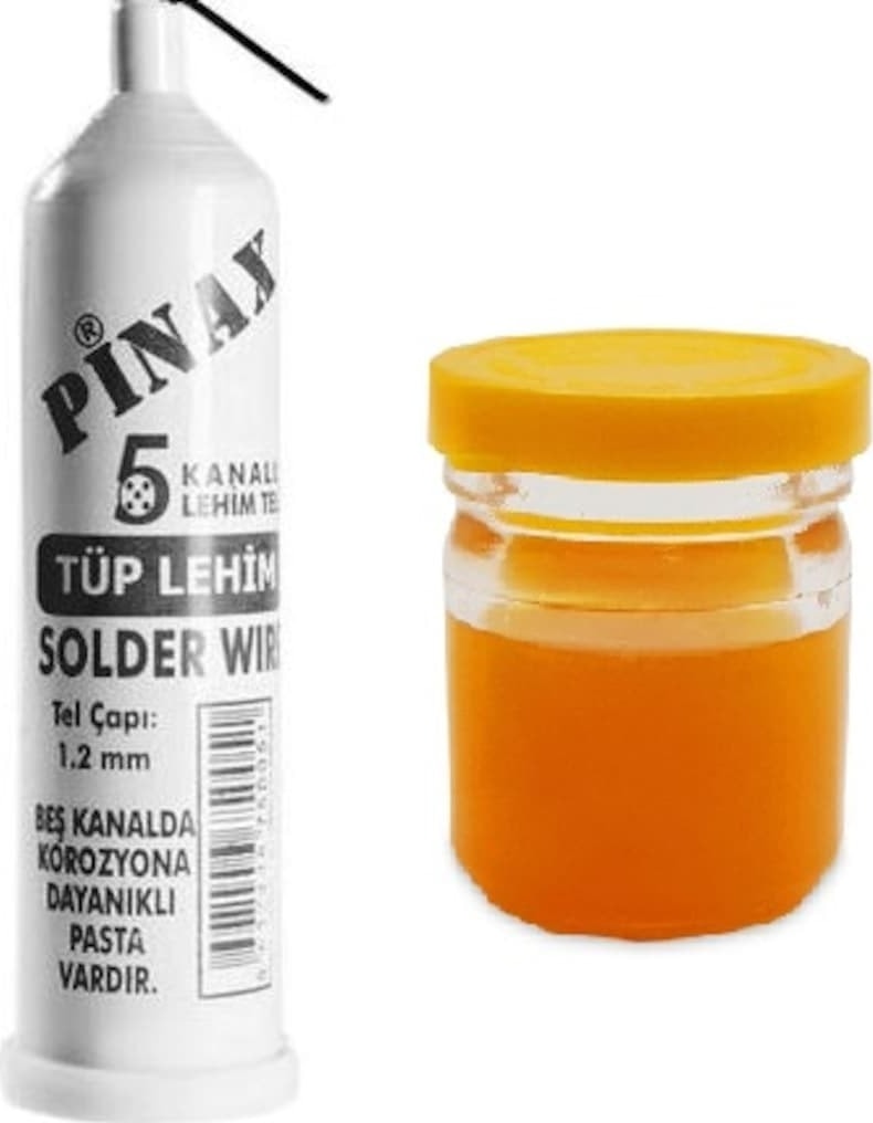 5 Kanallı Lehim Teli 1,2 mm + Lehim Pastası 40 gr