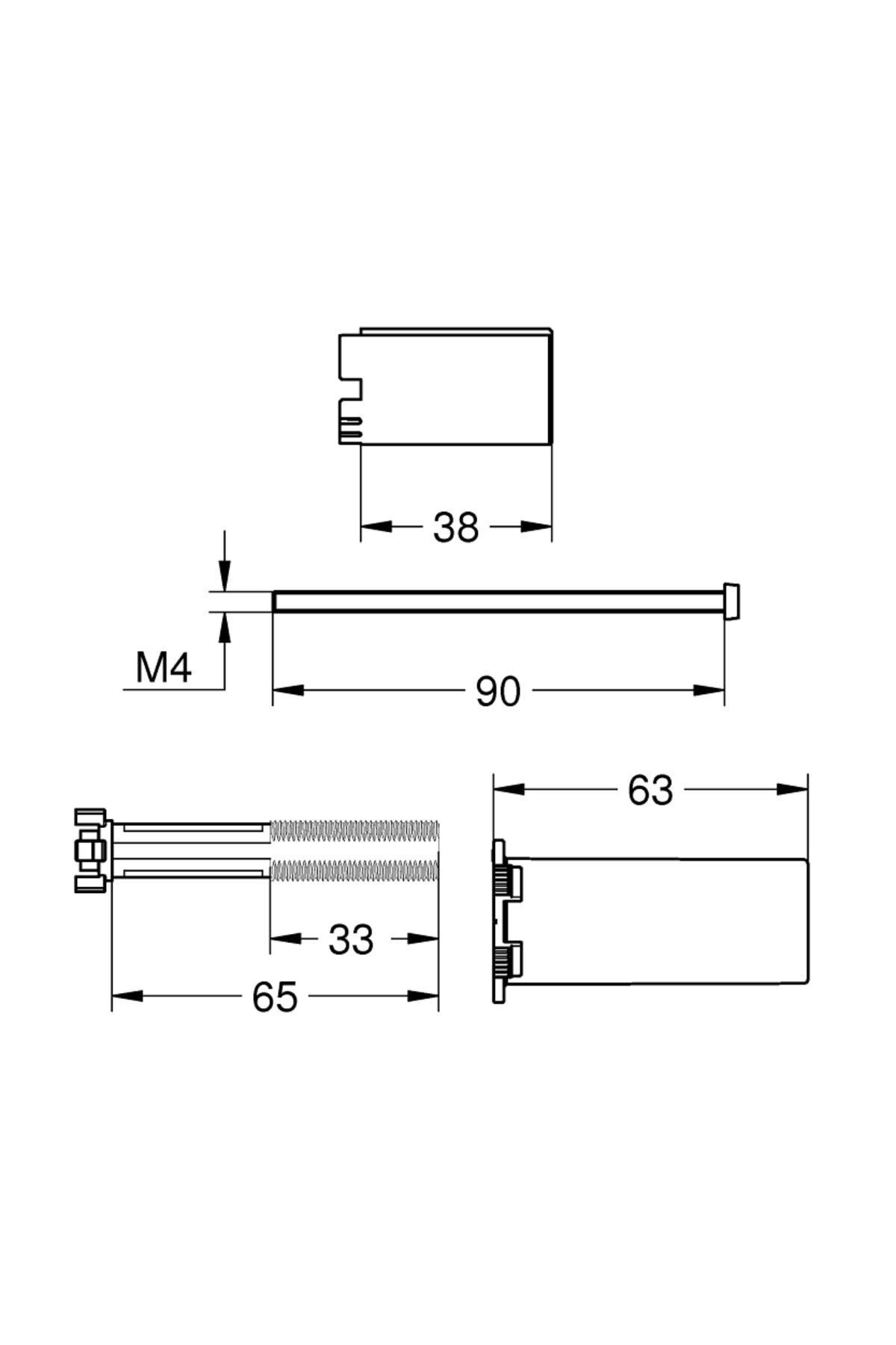 Smartcontrol Ankastre Banyo Bat. Uzatma Parçası - 14048000