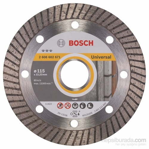 BOSCH - Best Serisi Tüm Malzemeler İçin Turbo Segman Elmas Kesme Diski - 115 X 22,23 X 2,2 X 12 Mm