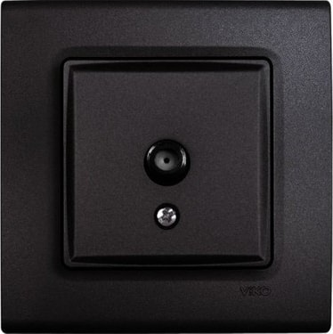 Linnera Life Gece Siyahı Uydu Prizi F Konnektörlü Sonlu Çerçevesiz - 90444096