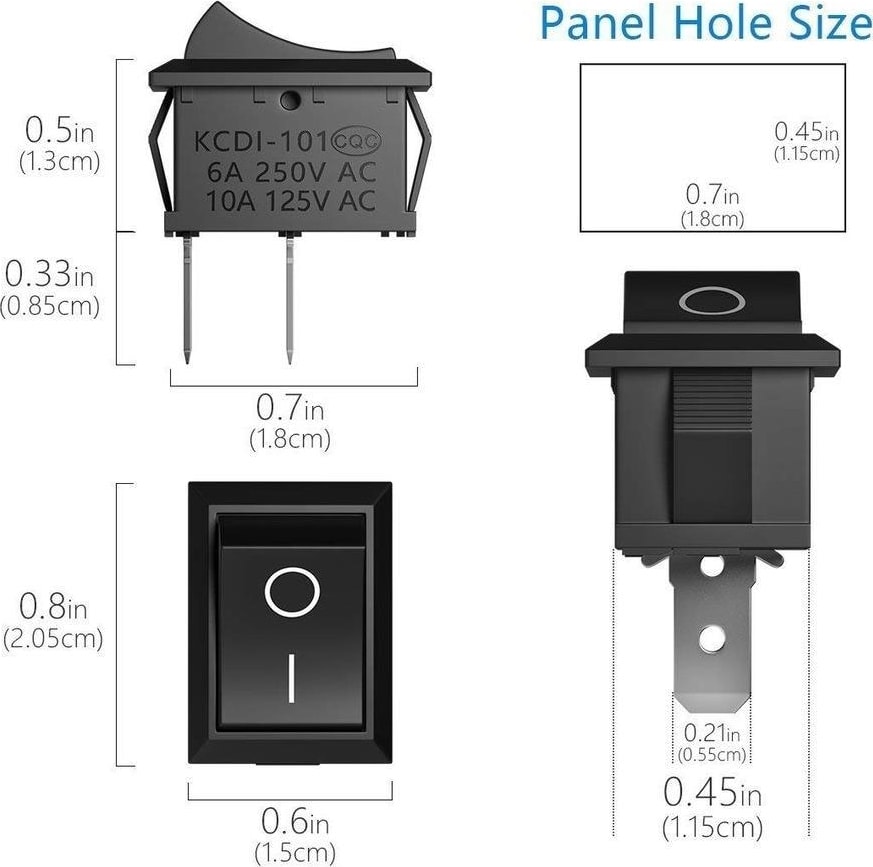 Aç Kapa Anahtar Switch Mini 5 Adet