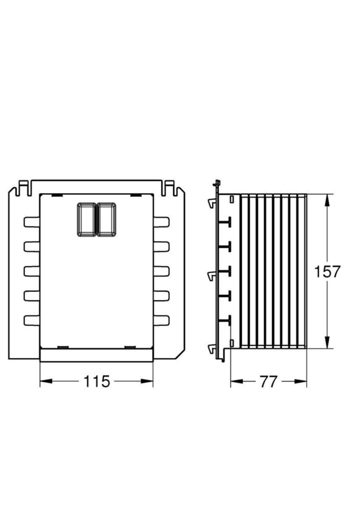 Gömme Rezervuar Küçük Kumanda Kapak Şablonu - 40911000