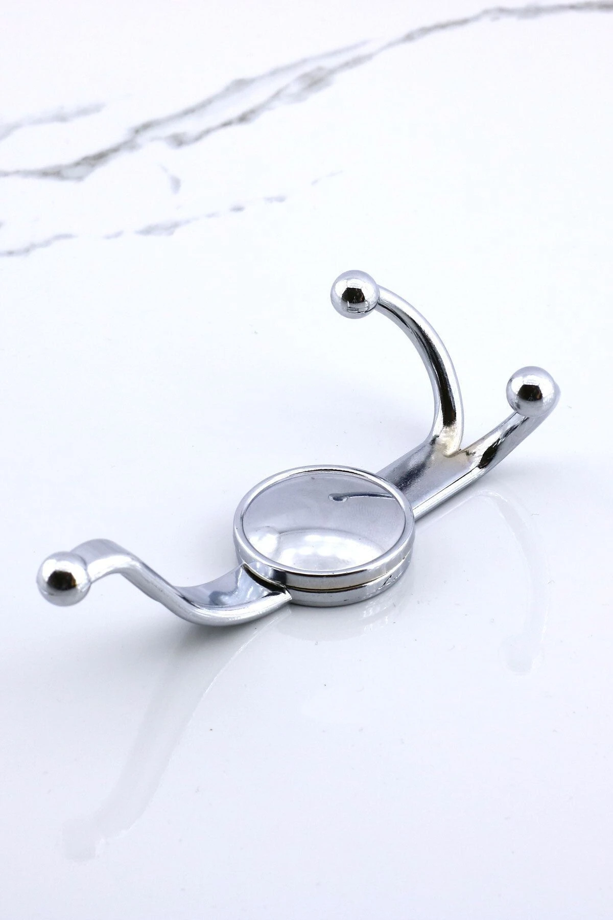 Boncuk Portmanto Vestiyer Duvar Dolap Elbise Askısı Krom Metal Mobilya Kapı Askılığı Askılık