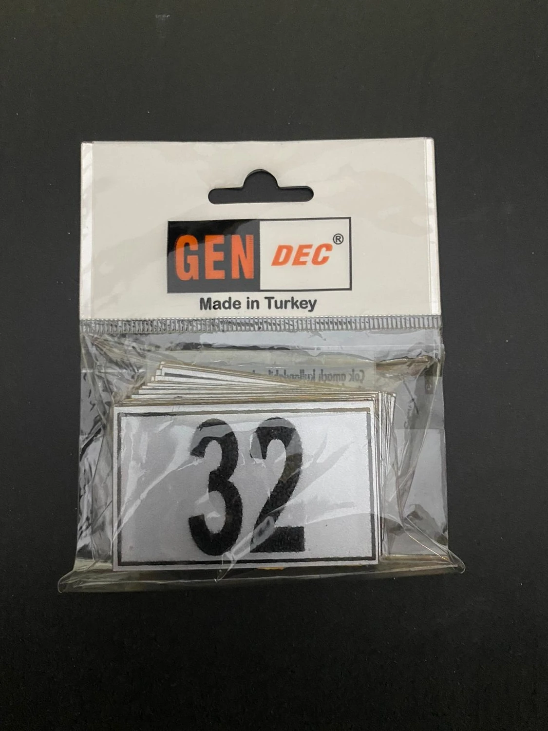 4 x 6 cm Yapışkanlı No 1'den 32'e Raf, Posta Kutusu, Dolap, Ayakkabılık, Kapı Numarası Için