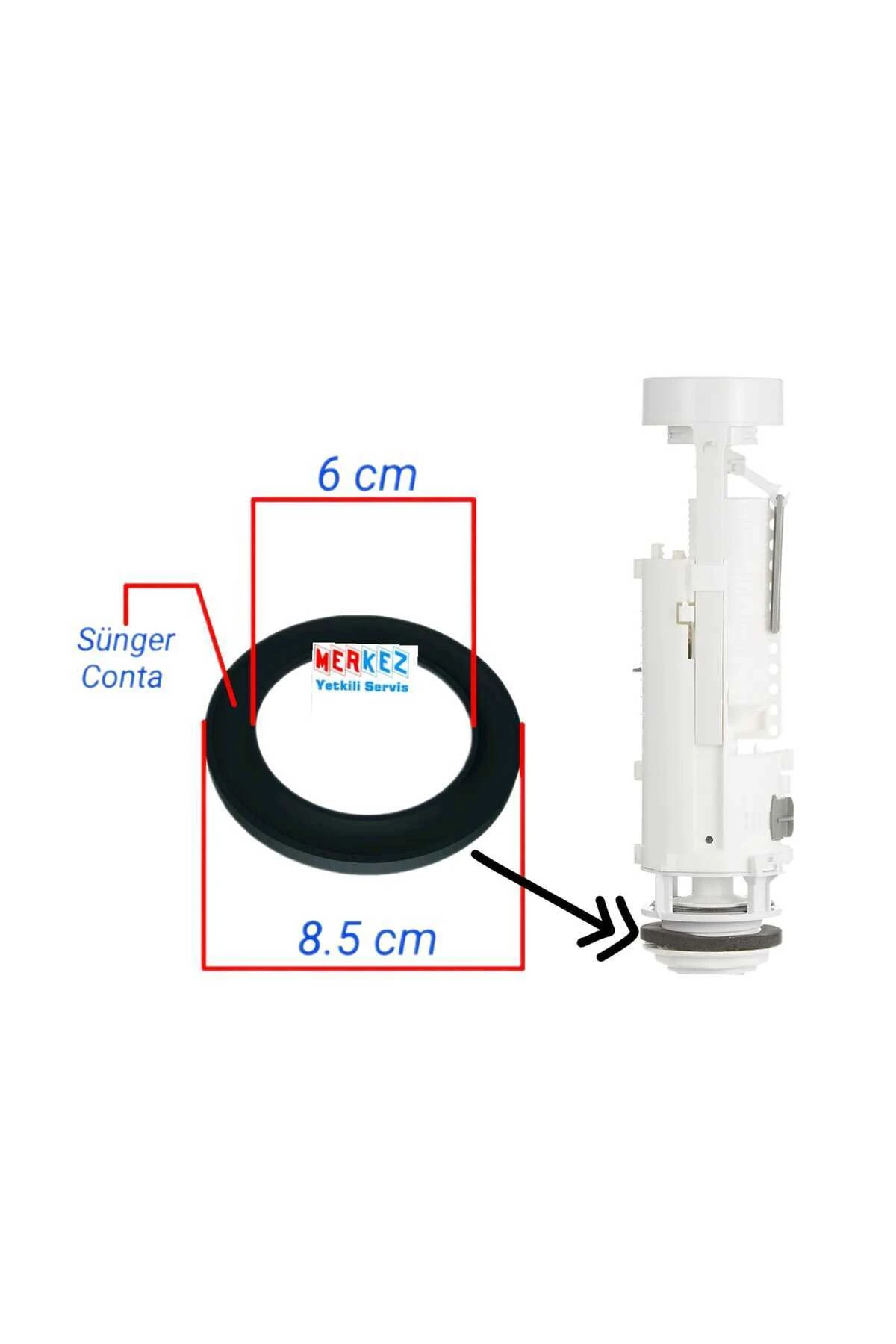Vitra Klozet Rezervuar İç Takımı Sünger Alt Yatak Contası