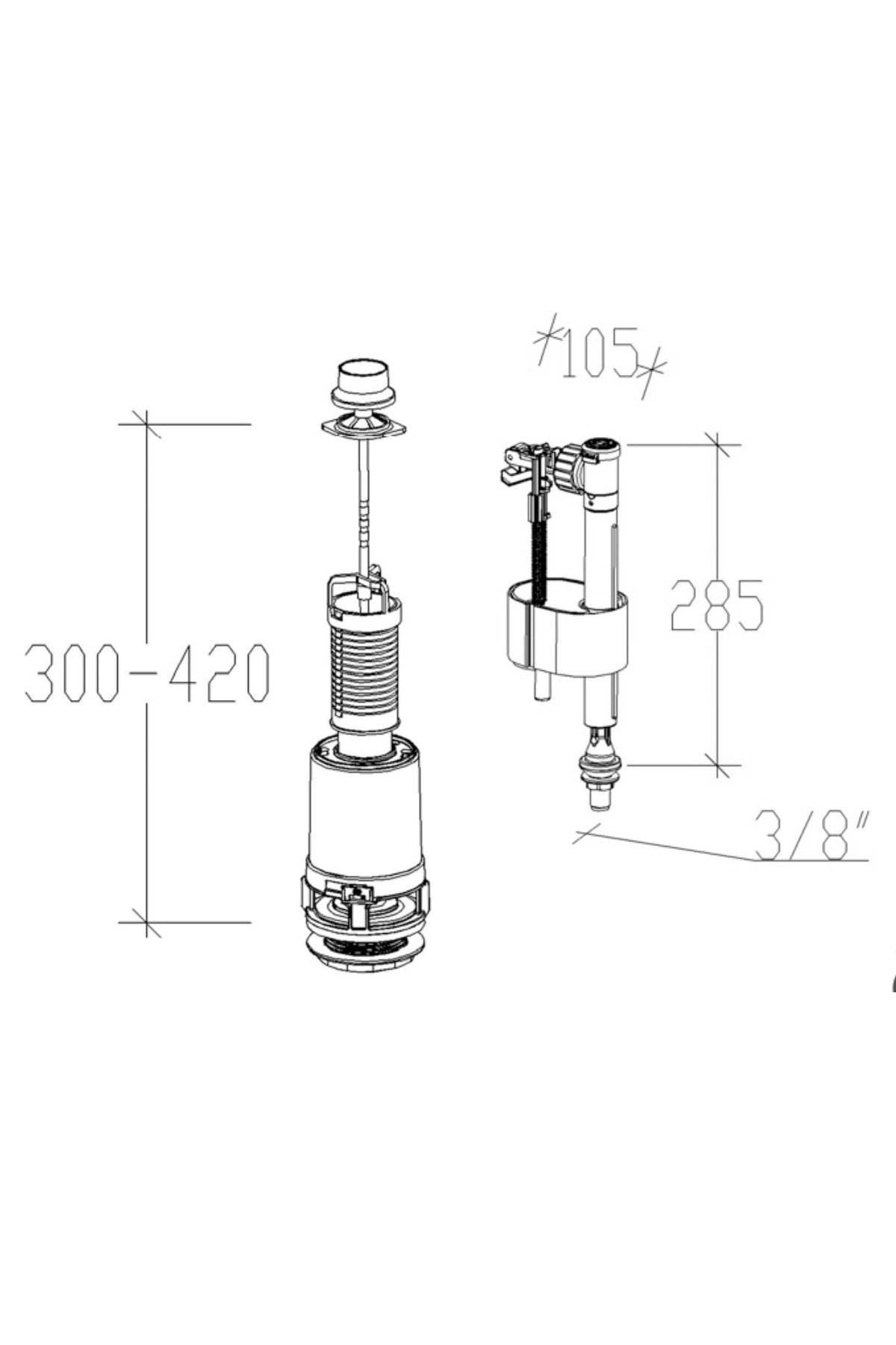 42/93 Çekmeli Iç Takım