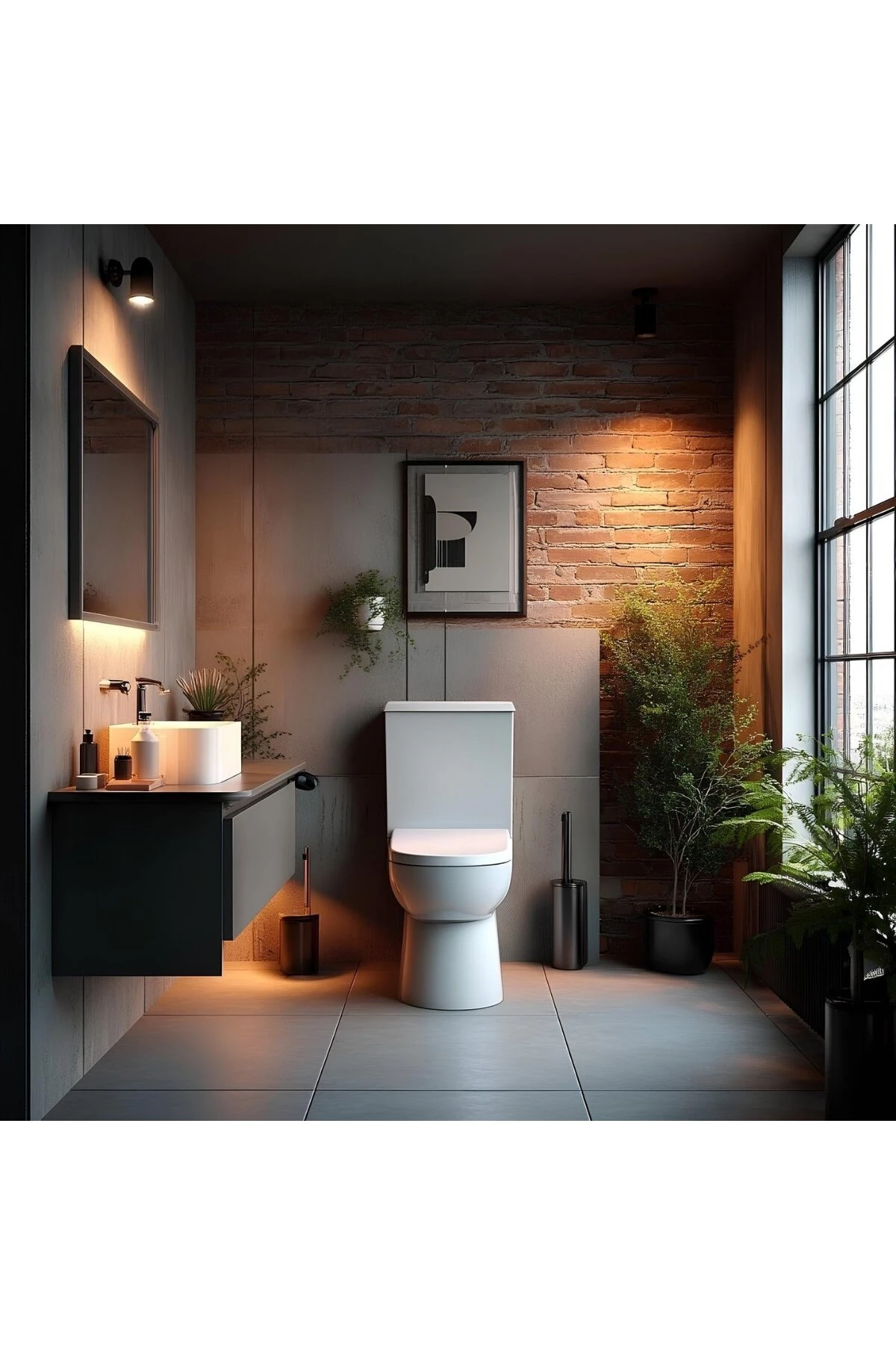 Turavit Omega Beyaz Kanallı Duvara Sıfır Klozet Takımı OMG1303, Nkp İnci Yavaş Kapak