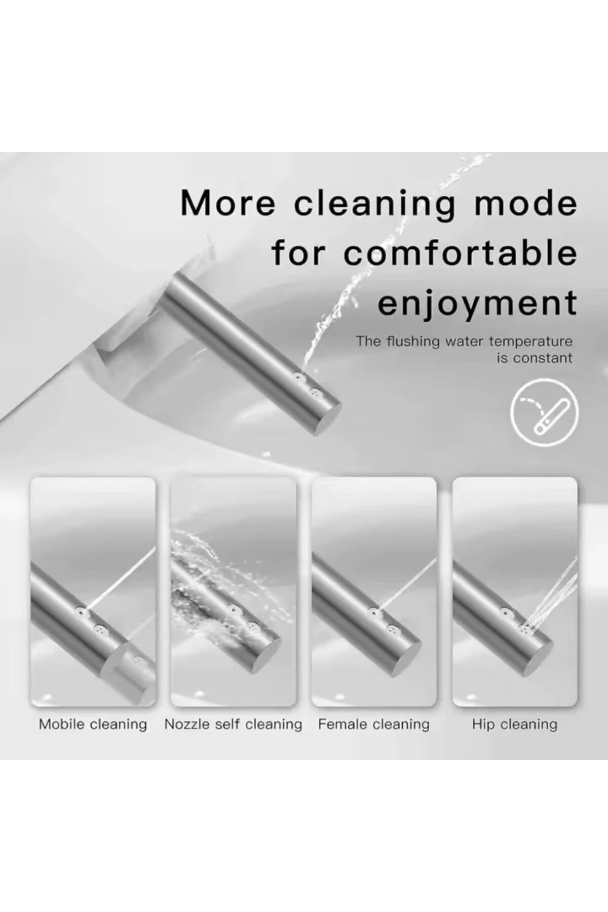 Akıllı Klozet (MONTAJ DAHİL) Isıtmalı Koltuk Kurutma Kendini Temizleme Otomatik Yıkama Led Ekranlı