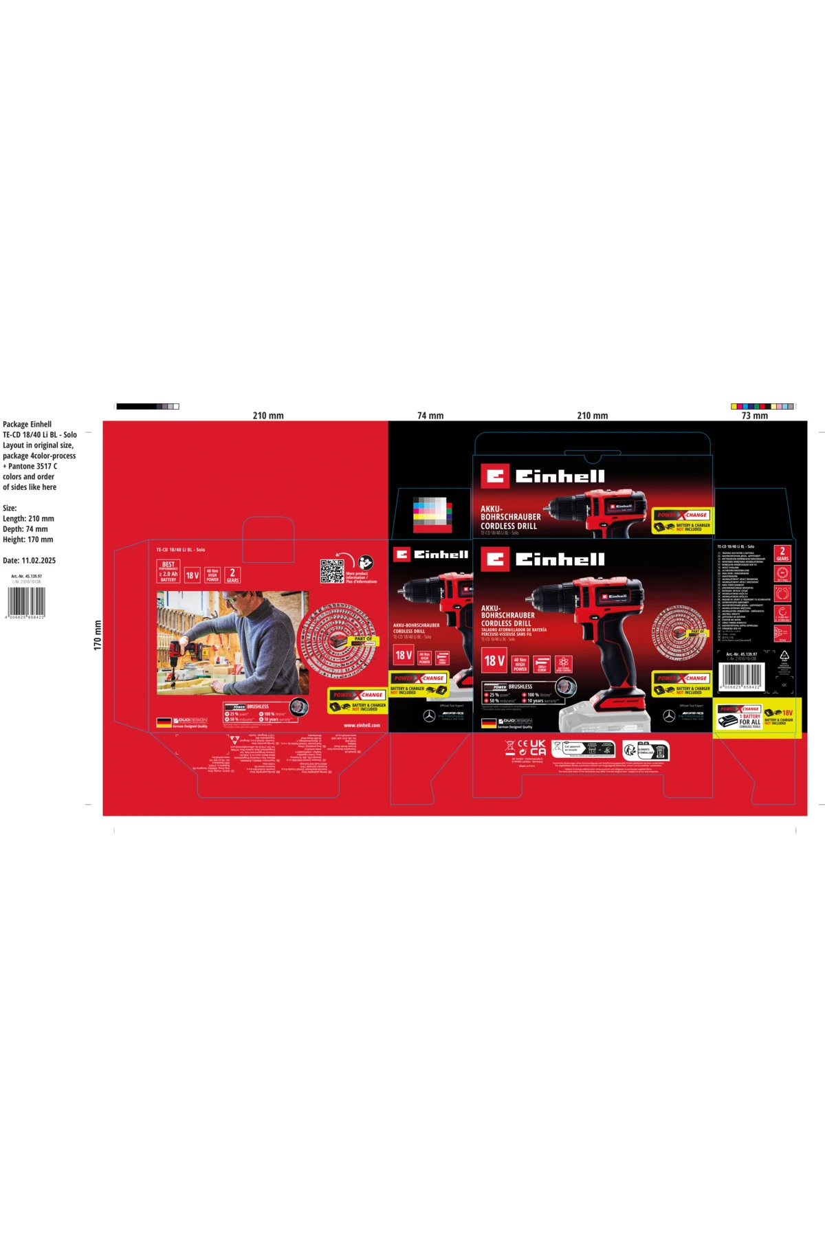 Te-cd 18/40 Li Bl - Solo, Akülü Vidalama (AKÜ VE ŞARJ CİHAZI DAHİL DEĞİLDİR) - 4513997