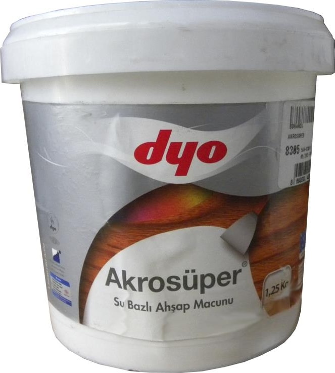 Akrosüper Ahşap Macunu 1,25 Kg