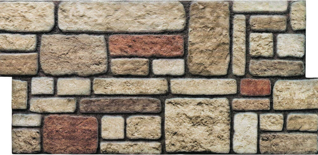 5 Adet (2,5m2) x Karma Taş Desenli 3 Boyutlu Renkli Strafor Köpük Duvar Kaplama Paneli (KR-313)