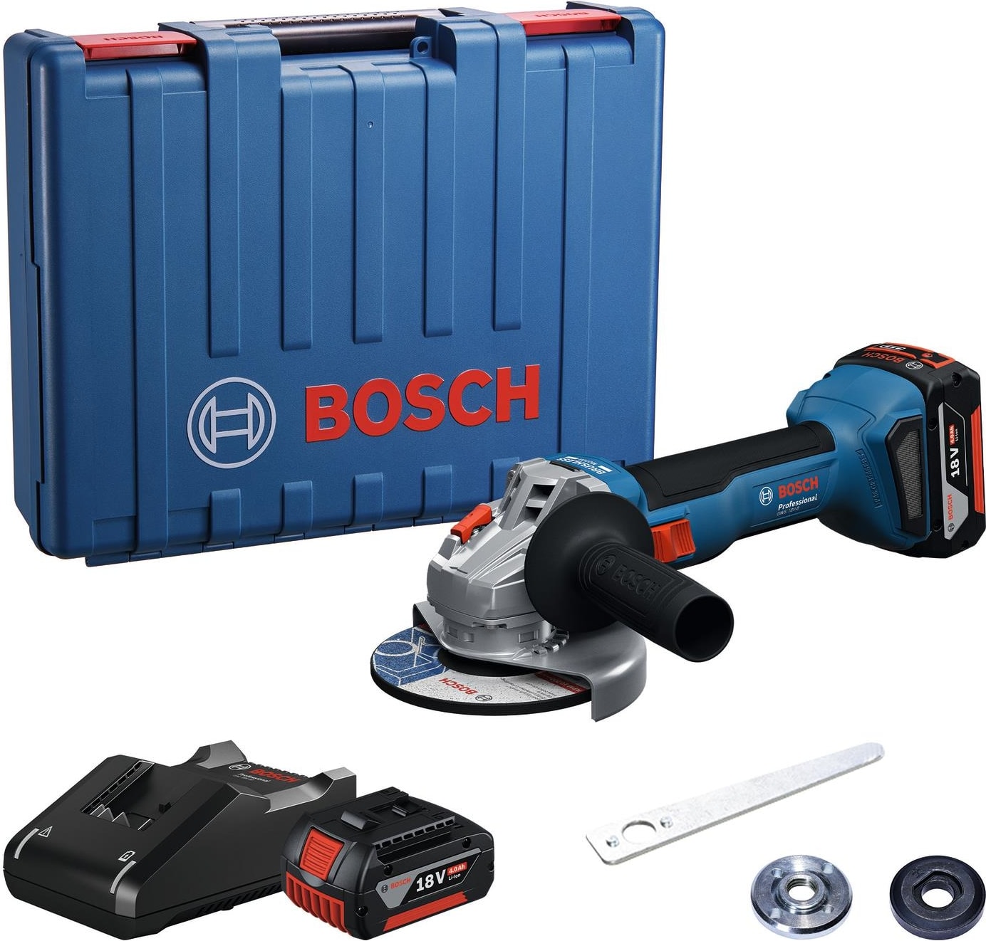 BOSCH Professional GWS 18V-8 4ah Çift Akülü Taşlama Makinesi - 06019N9021