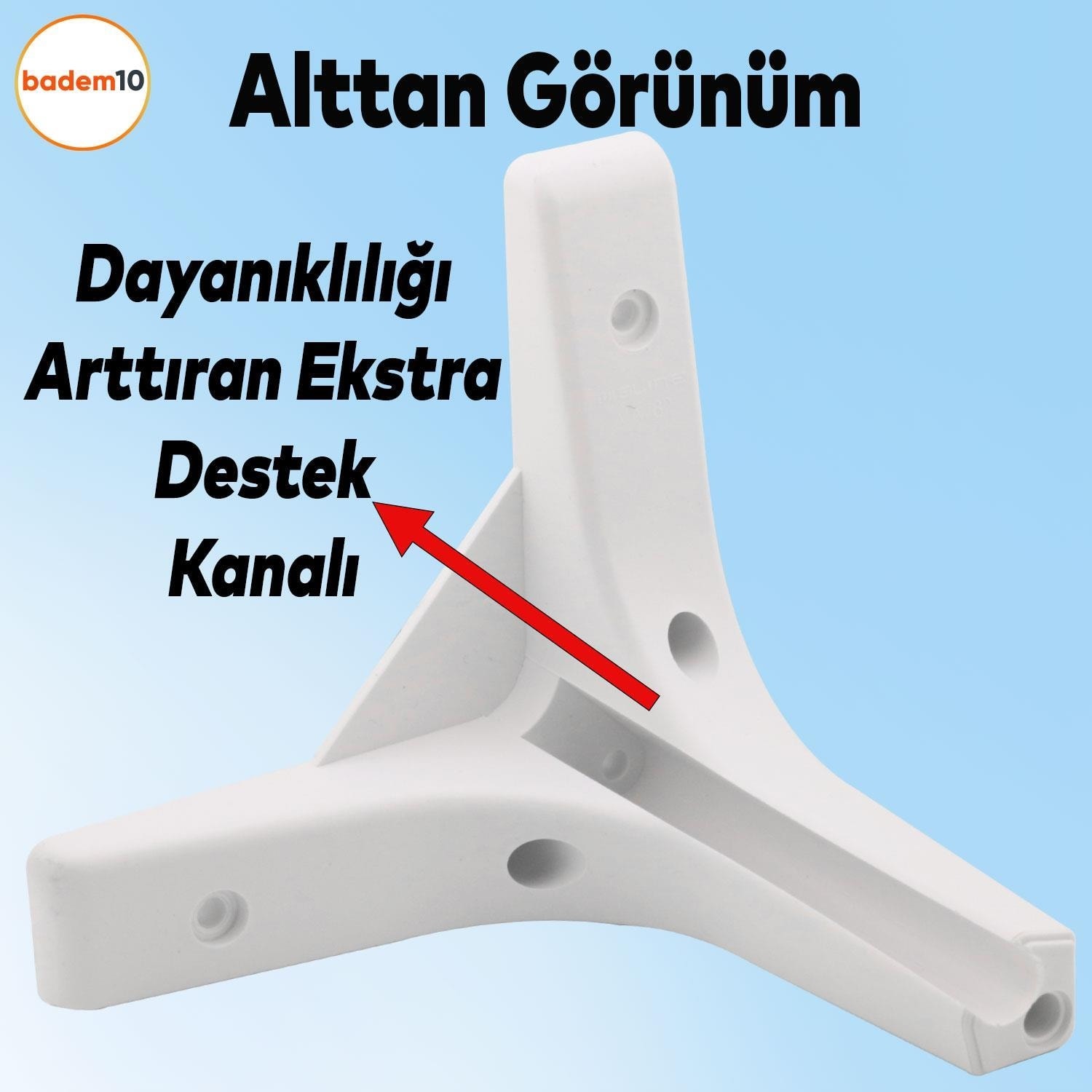 Sedef Lüks Mobilya Kanepe Sehpa Tv Ünitesi Koltuk Ayağı 14 cm Beyaz Ayakları 4 Adet