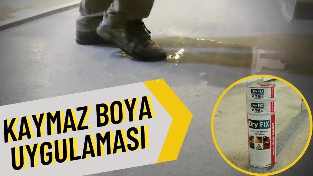 Anti Slip Paint Kayganlık Önleyici Zemin Boyası 6 kg Beyaz