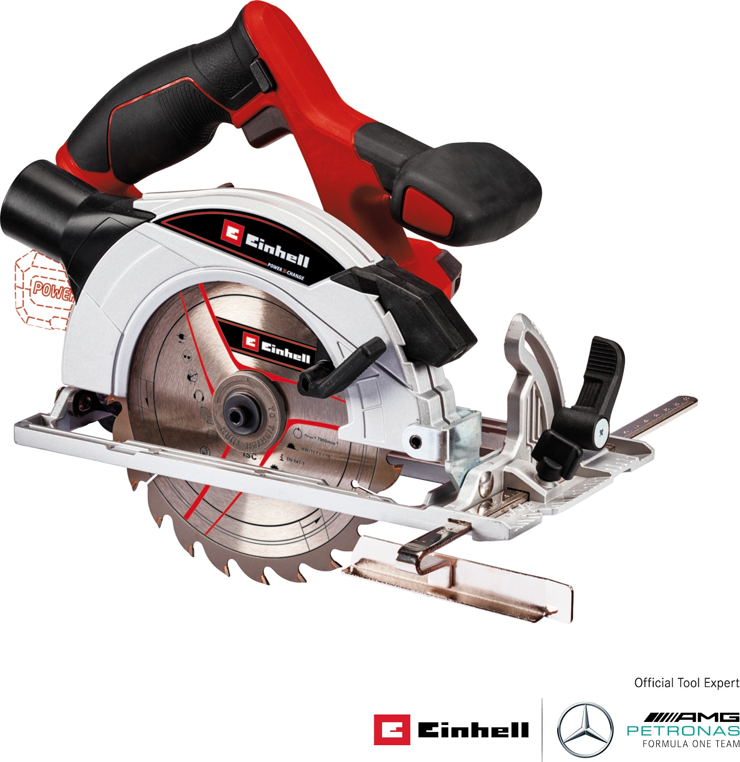 Akülü Daire Testere TE-CS 18/165-1 Li-Solo Power X-Change (18 V, Li-Ion, Ø165 x Ø20 mm Testere Bıçağı, Aletsiz Kesim Derinliği ve Açı Ayarı, Akü ve Şarj Cihazı Dahil Değildir) - 4331207