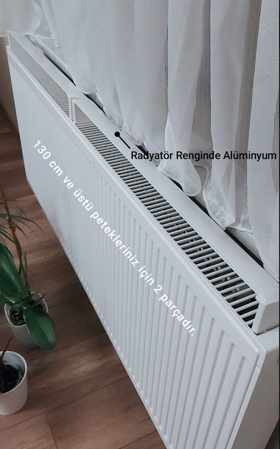 140cm Petek Üst Kanallarına Uyumlu 135cm Isı Yönlendirici *Alüminyumdur Uzayan Plastiklerden Değildir*