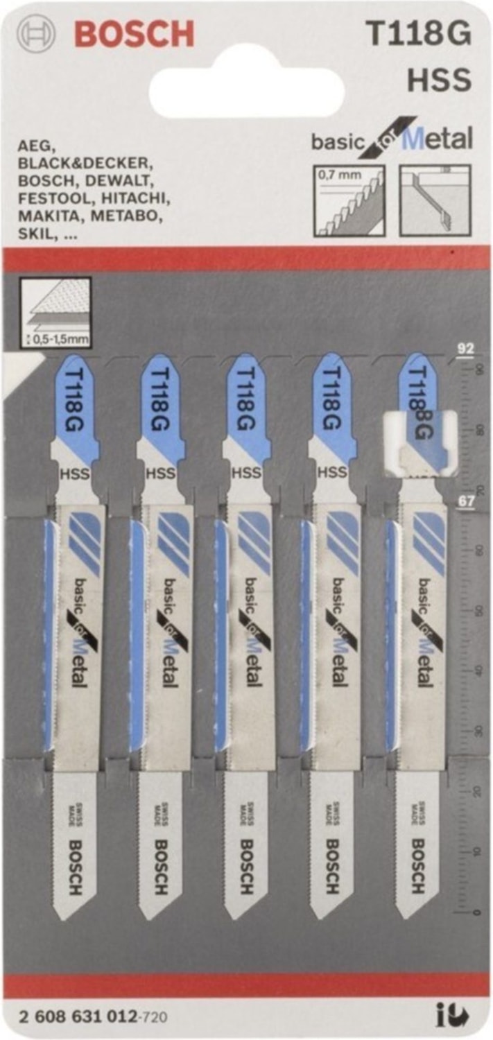 Basic For Metal 118 G Dekupaj Bıçakları
