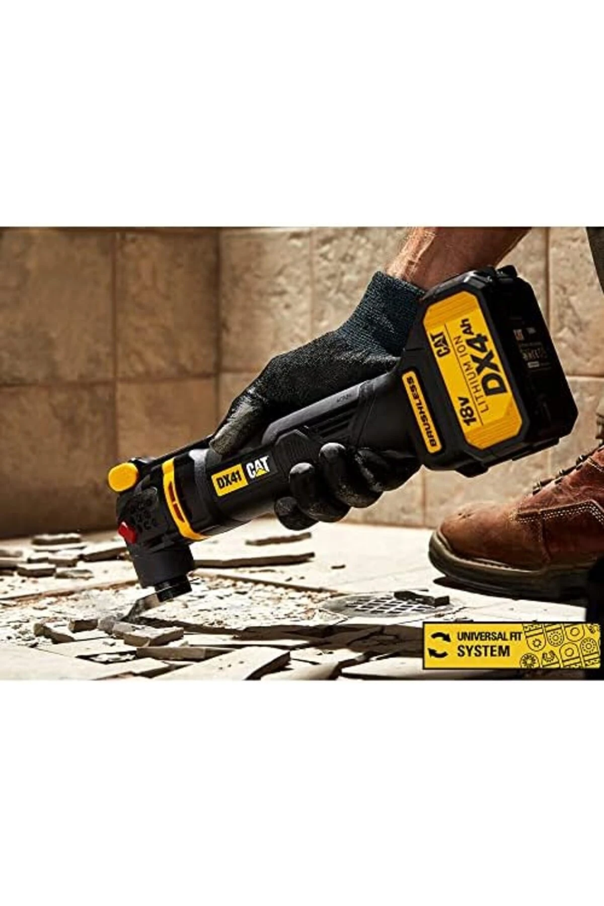 trendflare DX41B 18Volt Kömürsüz Profesyonel Çok Amaçlı Devir Ayarlı Raspalama+14 Adet Aksesuar (Akü