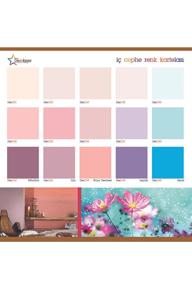 Deco Color Plastik Mat İç Cephe Duvar Boyası 10 Kg Tüm Renkler