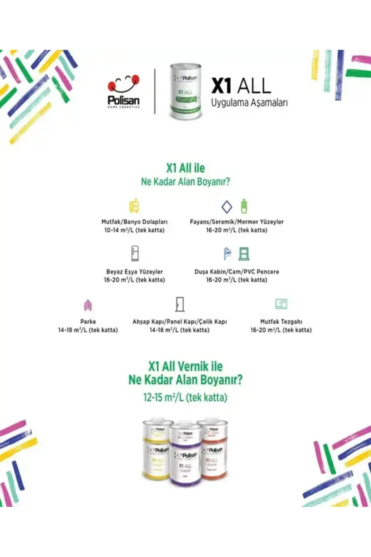 X1 ALL  VERNİK PARLAK 0,6 KG