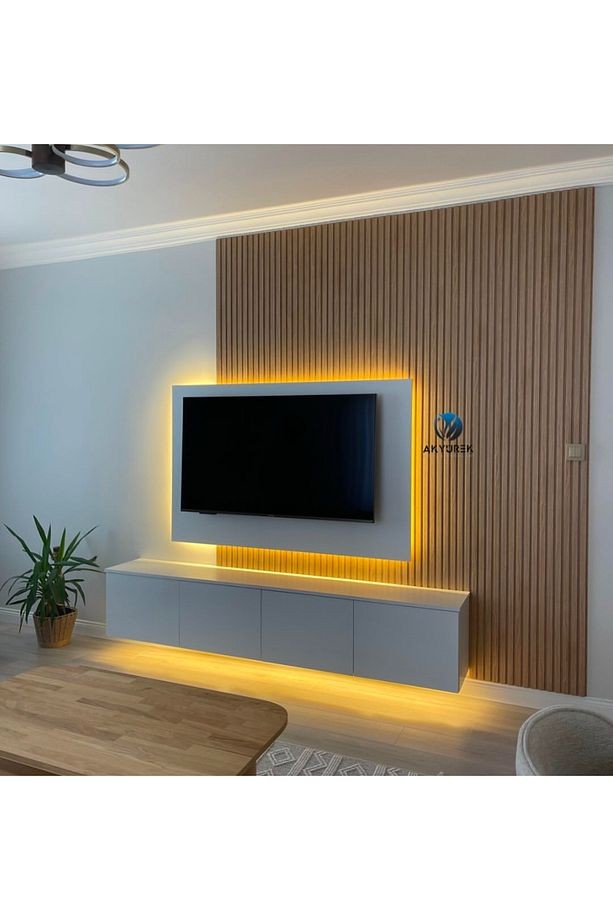 Akyürek 3771 Delphi Meşe Dekor Profil Duvar Panel Lambri (1 PAKET 42 CM YER KAPATIR.)