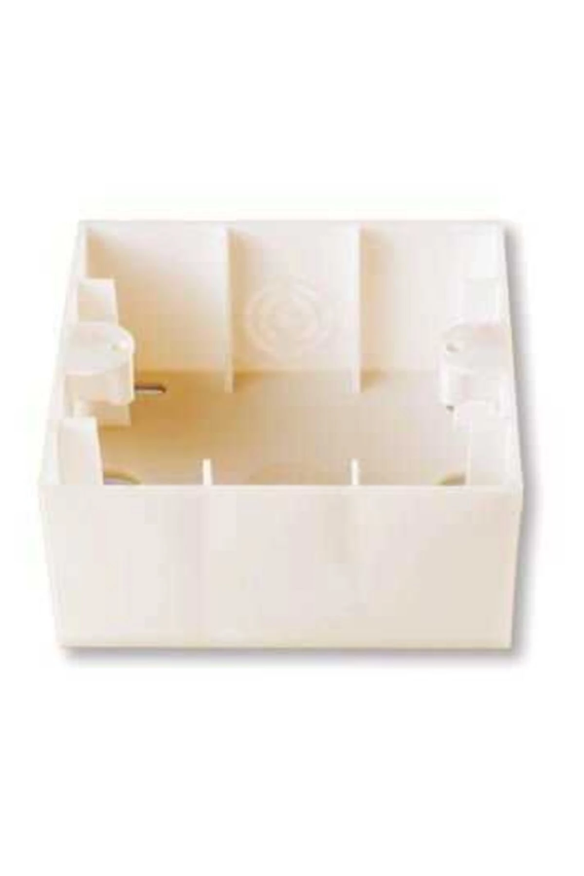 Karre Derin Tekli Sıva Üstü Kasa Beyaz