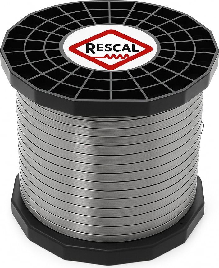 Fransız Menşeili Yassı Rezistans Teli - Isıtıcı Tel -(5mm x 0.2mm) (Nikel - Krom Alaşımı) - Ambalaj Makineleri - Rezistans Uygulamaları