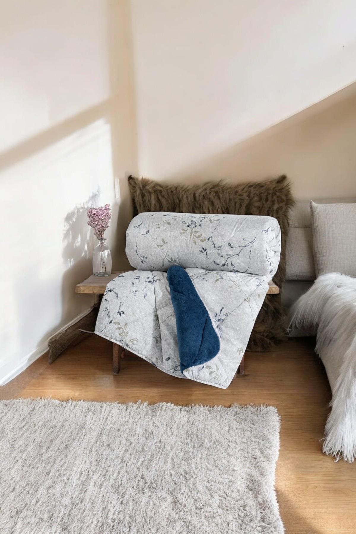 Velvet Çift Kişilik Yorgan Nitsa Denim 195x215 cm