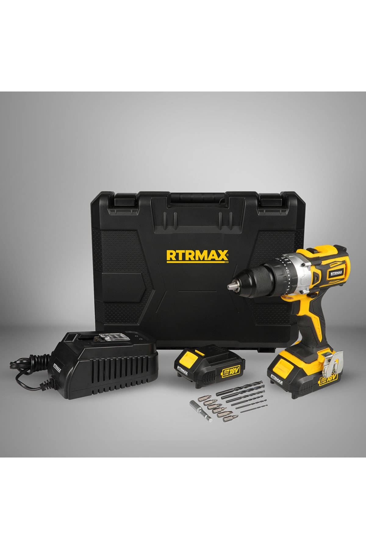 RTRMAX Rtx2014 Şarjlı Darbeli Matkap Kömürsüz Motor & 2 Akü Ve Şarj Cihazı Ile Birlikte