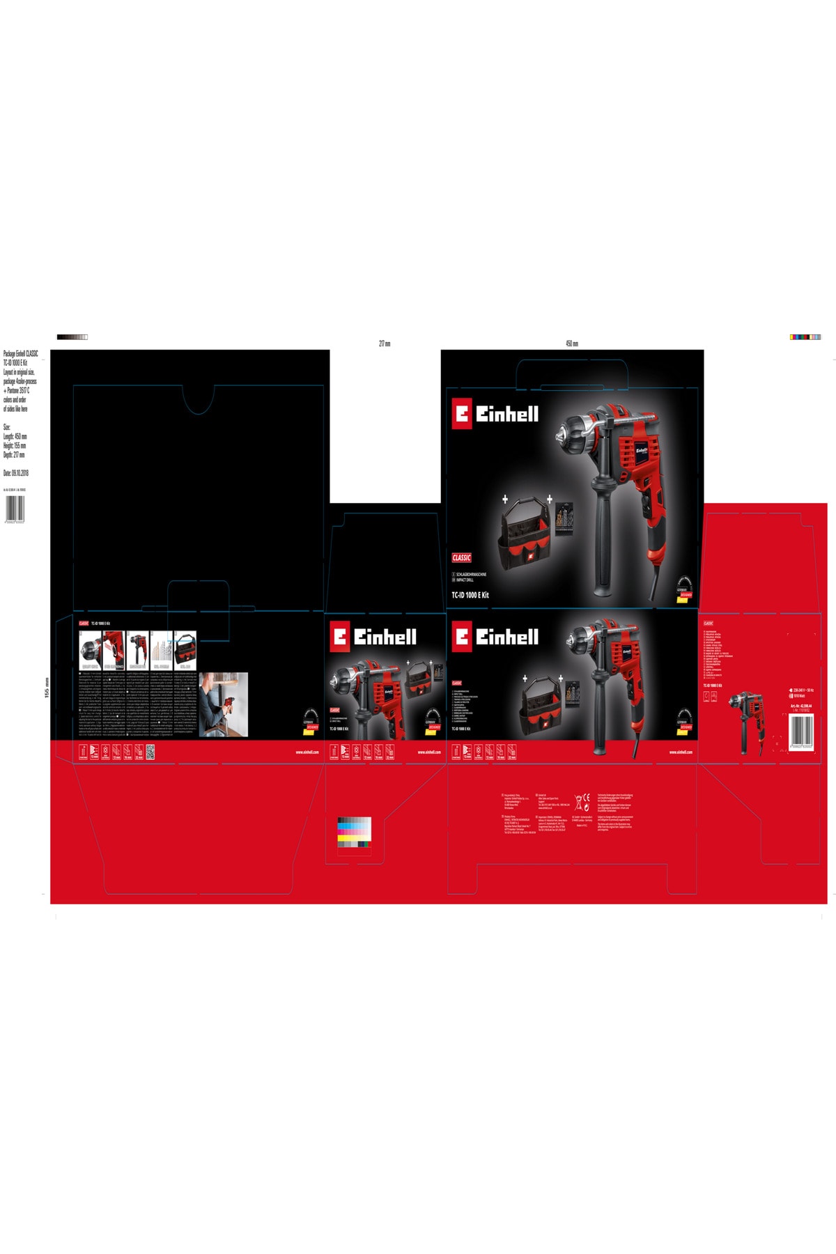 EİNHELL Tc-ıd 1000 E Kit, Darbeli Matkap - 4259844