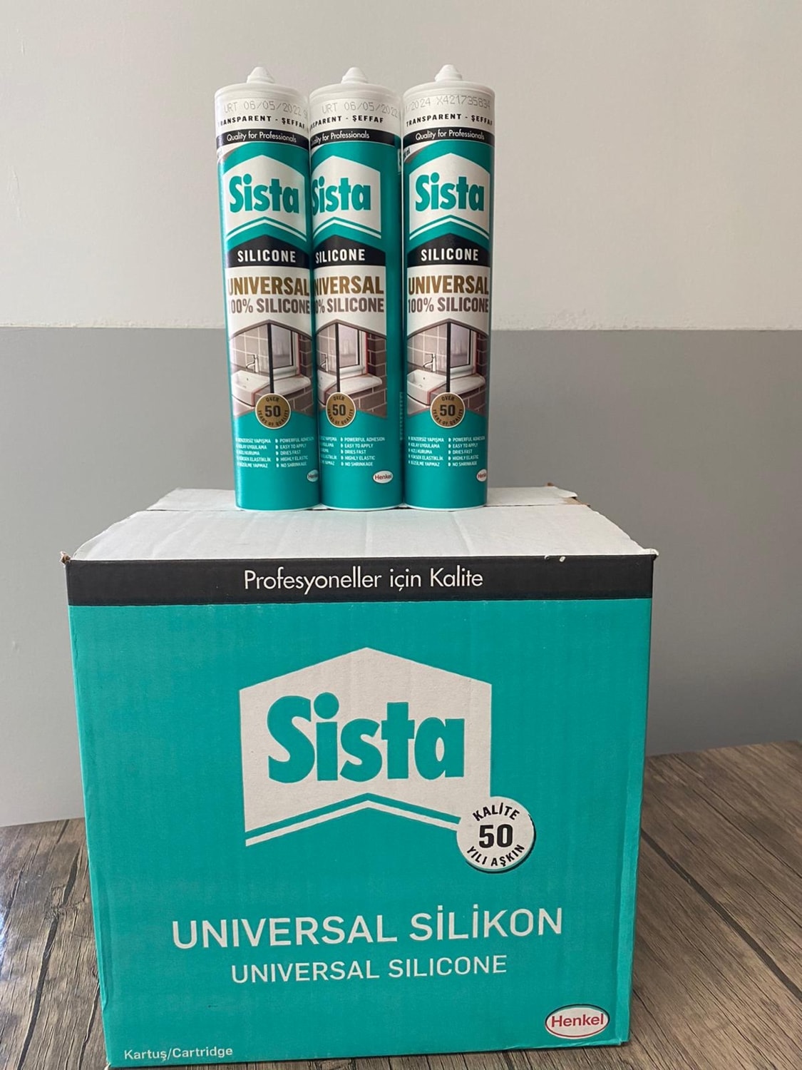 Sista Universal %100 Silikon Şeffaf 280 ml 20'li Koli